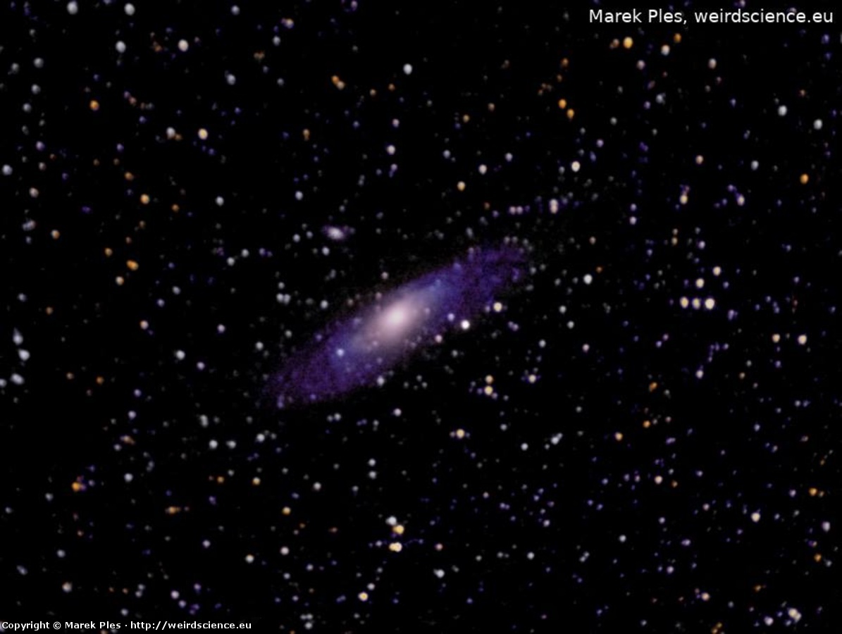 Ilustracja do artykułu "M31 (M32, M101) - Wielka Galaktyka Andromedy i jej galaktyki satelitarne"